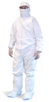 Coverall, Pro Clean,Hood & Boot, Elastic WristKappler USA